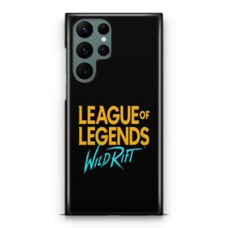 League of Legends Wild Rift Black Cover Samsung Galaxy S23 / S23 Plus / S23 Ultra / S23 FE 3D Case