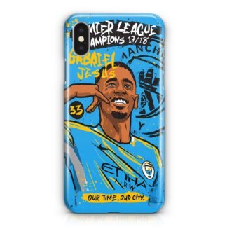 Manchester City FC Gabriel Jesus iPhone X / XR / XS / XS Max 3D Case