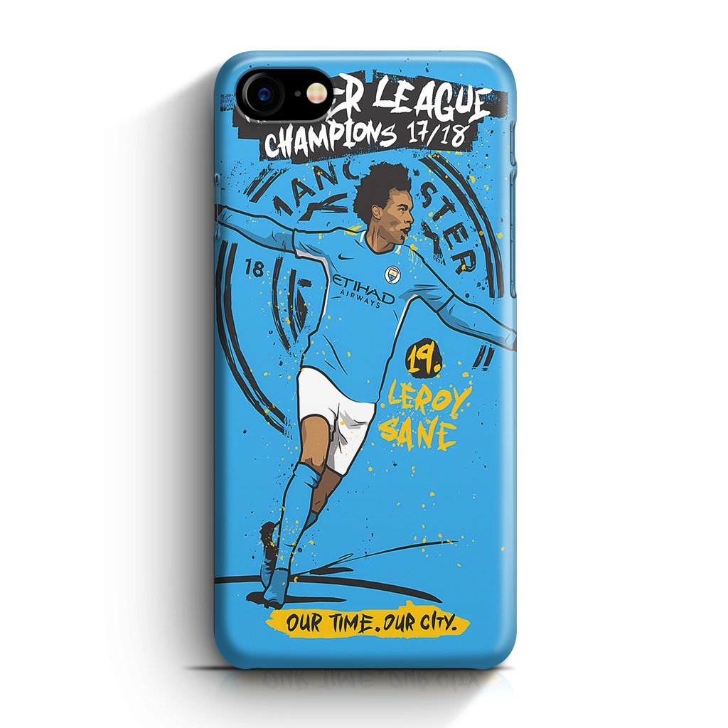 Manchester City FC Leroy Sane iPhone 7 / 8 / SE 2020 / SE 2022 3D Case