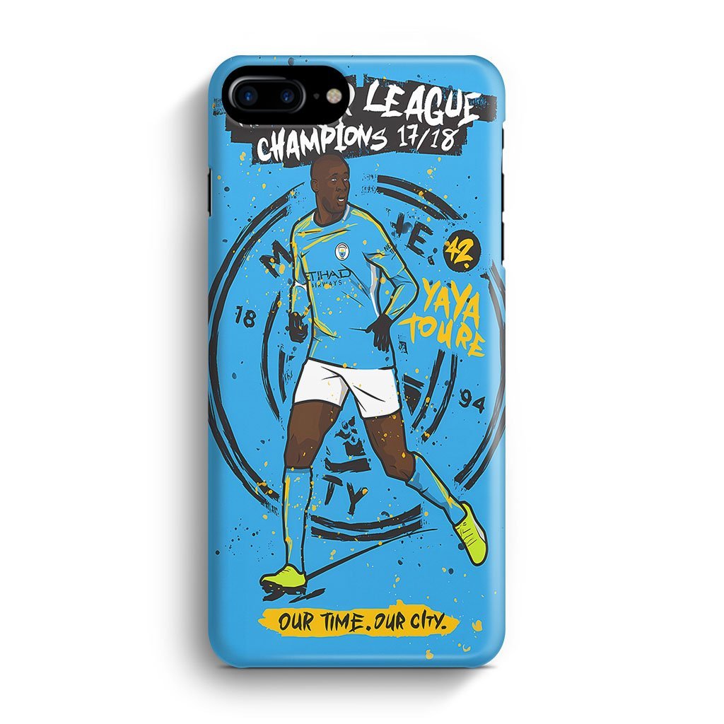 Manchester City FC Yaya Toure iPhone 7 Plus / 8 Plus 3D Case