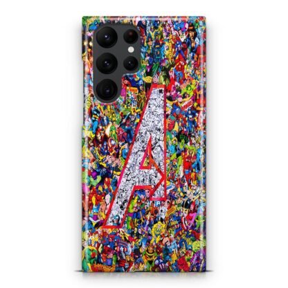 Marvel Avengers Logo Heroes Collage Samsung Galaxy S25 / S25 Plus / S25 Ultra 3D Case