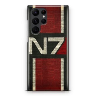 Mass Effect N7 Text Cover Samsung Galaxy S25 / S25 Plus / S25 Ultra 3D Case