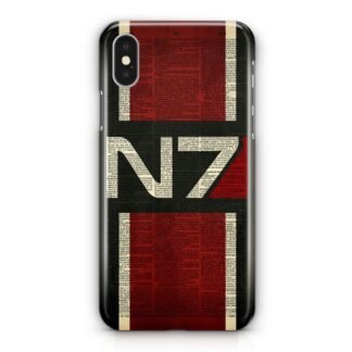 Mass Effect N7 Text Cover iPhone X / XR / XS / XS Max 3D Case