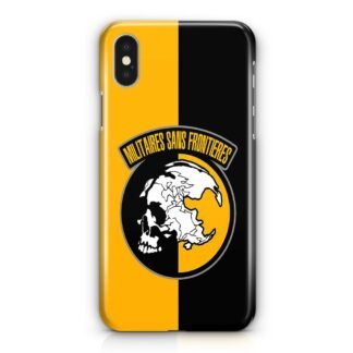 Metal Gear Solid Militaires Sans Frontieres Logo iPhone X / XR / XS / XS Max 3D Case