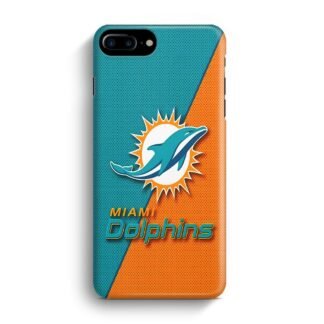 Miami Dolphins Blue Orange Logo iPhone 7 Plus / 8 Plus 3D Case