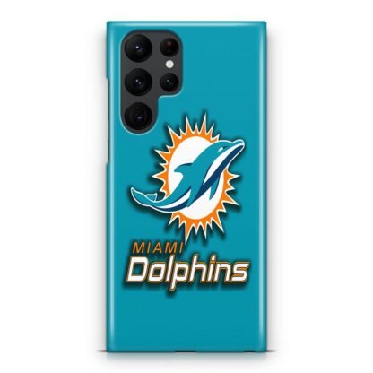 Miami Dolphins Sky Blue Logo Samsung Galaxy S25 / S25 Plus / S25 Ultra 3D Case