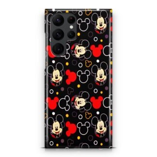 Mickey Mouse Black Minimalistic Samsung Galaxy S25 / S25 Plus / S25 Ultra 3D Case