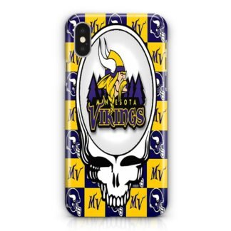 Minnesota Vikings Skull Logo iPhone X / XR / XS / XS Max 3D Case