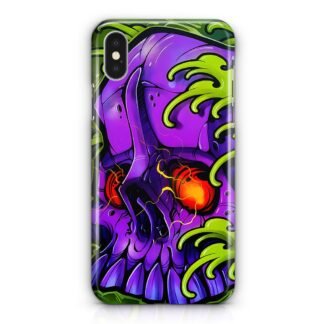 Monster Skull Green Slime iPhone X / XR / XS / XS Max 3D Case