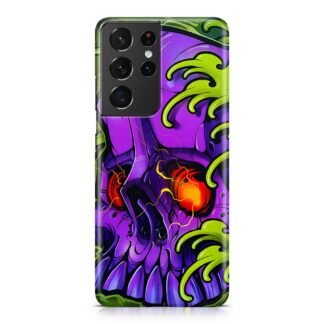 Monster Skull Green Slime Samsung Galaxy S21 / S21 Plus / S21 Ultra / S21 FE 3D Case