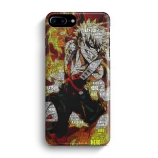 My Hero Academia Bakugo Text Collage iPhone 7 Plus / 8 Plus 3D Case