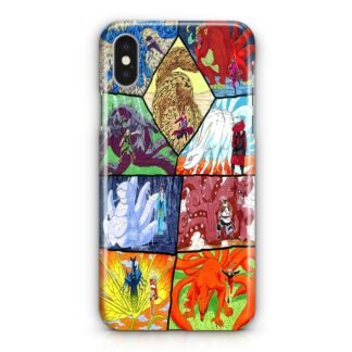 Naruto All Tailed Beast Bijuu Jinchuriki iPhone X / XR / XS / XS Max 3D Case