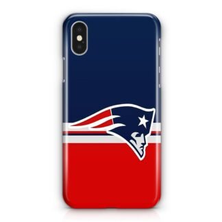 New England Patriots Blue Red Logo iPhone X / XR / XS / XS Max 3D Case