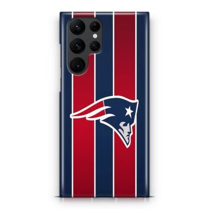 New England Patriots Red Blue Stripe Samsung Galaxy S25 / S25 Plus / S25 Ultra 3D Case