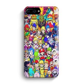 Nintendo Game Characters Collage iPhone 7 Plus / 8 Plus 3D Case