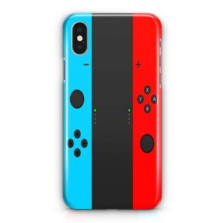 Nintendo Switch Neon Blue Red iPhone X / XR / XS / XS Max 3D Case