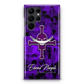One Piece Edward Newgate Comic Logo Samsung Galaxy S25 / S25 Plus / S25 Ultra 3D Case