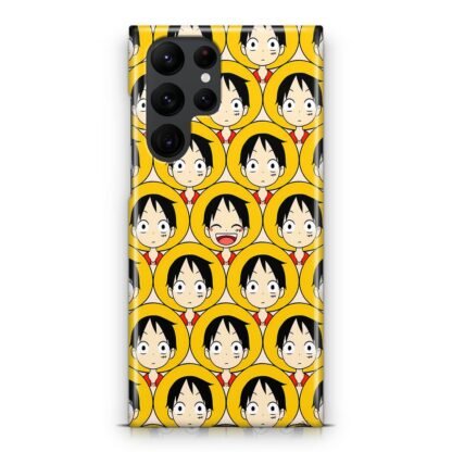 One Piece Luffy Head Collage Samsung Galaxy S25 / S25 Plus / S25 Ultra 3D Case