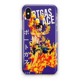 One Piece Portgas D Ace Flame Cover iPhone X / XR / XS / XS Max 3D Case