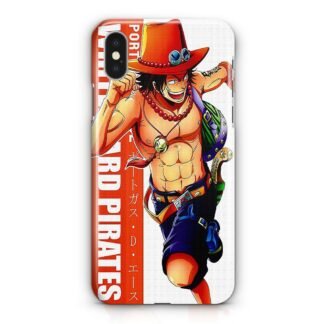 One Piece Portgas D Ace Whitebeard Pirates iPhone X / XR / XS / XS Max 3D Case