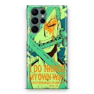One Piece Roronoa Zoro Quote Samsung Galaxy S23 / S23 Plus / S23 Ultra / S23 FE 3D Case