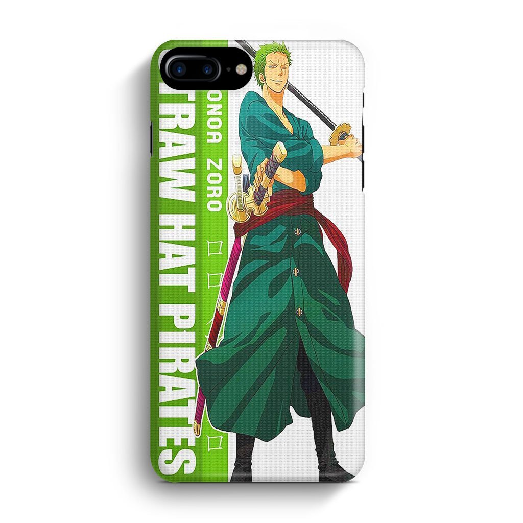 One Piece Roronoa Zoro Straw Hat Pirates iPhone 7 Plus / 8 Plus 3D Case