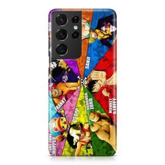 One Piece Straw Hat Pirates Collage Samsung Galaxy S21 / S21 Plus / S21 Ultra / S21 FE 3D Case