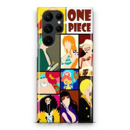 One Piece Straw Hat Pirates Vector Collage Samsung Galaxy S25 / S25 Plus / S25 Ultra 3D Case