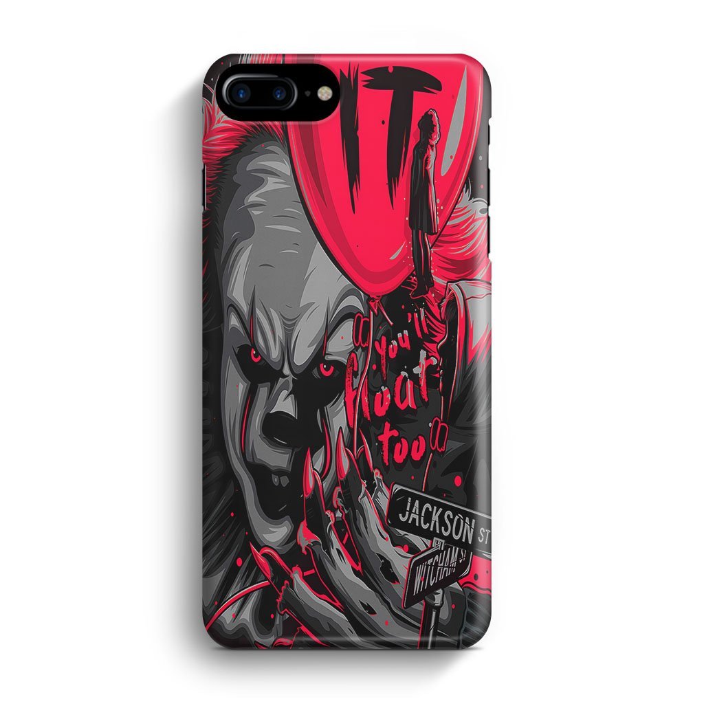 Pennywise IT Quote Cover iPhone 7 Plus / 8 Plus 3D Case