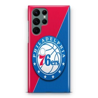 Philadelphia 76ers Carbon Logo Samsung Galaxy S23 / S23 Plus / S23 Ultra / S23 FE 3D Case