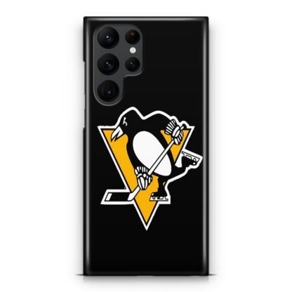 Pittsburgh Penguins Black Logo Samsung Galaxy S25 / S25 Plus / S25 Ultra 3D Case
