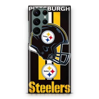 Pittsburgh Steelers Helmet NFL Logo Samsung Galaxy S23 / S23 Plus / S23 Ultra / S23 FE 3D Case