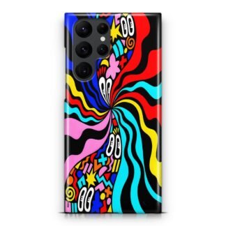 Pop Art Doodle Twister Cover Samsung Galaxy S25 / S25 Plus / S25 Ultra 3D Case