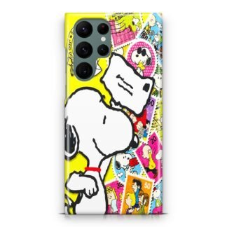 Snoopy Mail Stamps Samsung Galaxy S23 / S23 Plus / S23 Ultra / S23 FE 3D Case