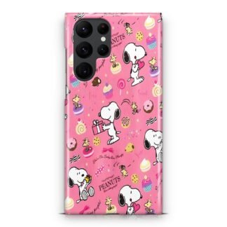 Snoopy Peanuts Pink Samsung Galaxy S25 / S25 Plus / S25 Ultra 3D Case