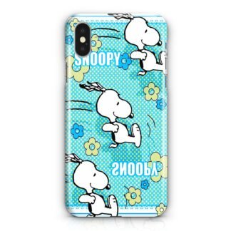 Snoopy Sliding Sky Blue iPhone X / XR / XS / XS Max 3D Case