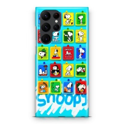 Snoopy Sticky Note Sky Blue Samsung Galaxy S25 / S25 Plus / S25 Ultra 3D Case