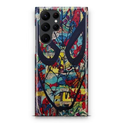 Spider Man Mask Comic Samsung Galaxy S25 / S25 Plus / S25 Ultra 3D Case