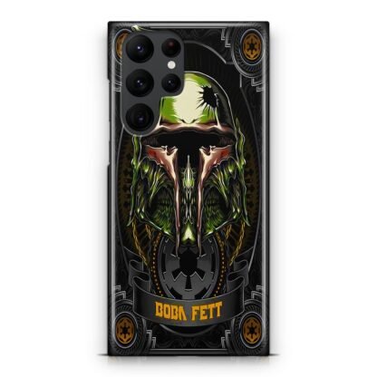 Star Wars Boba Fett Skull Samsung Galaxy S25 / S25 Plus / S25 Ultra 3D Case