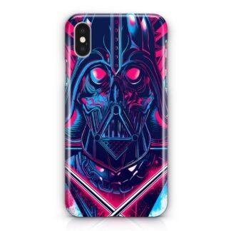 Star Wars Darth Vader Blue Pink Vector iPhone X / XR / XS / XS Max 3D Case