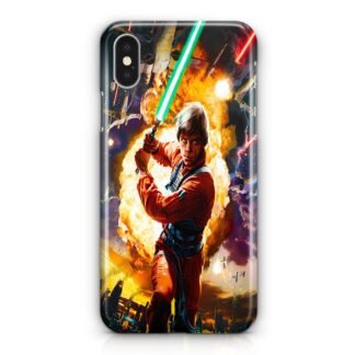 Star Wars Luke Skywalker Green Lightsaber iPhone X / XR / XS / XS Max 3D Case