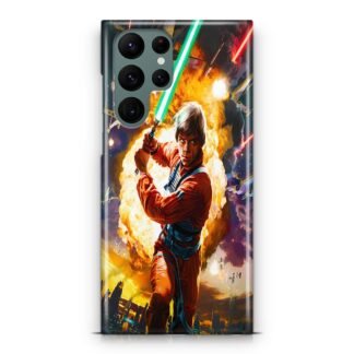 Star Wars Luke Skywalker Green Lightsaber Samsung Galaxy S23 / S23 Plus / S23 Ultra / S23 FE 3D Case