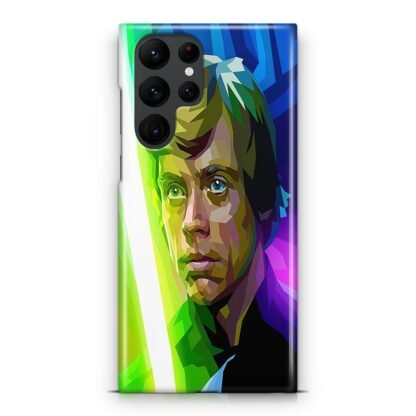 Star Wars Luke Skywalker Green Lightsaber Vector Samsung Galaxy S25 / S25 Plus / S25 Ultra 3D Case