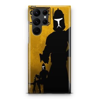 Star Wars The Clone Wars Brown Cover Samsung Galaxy S25 / S25 Plus / S25 Ultra 3D Case