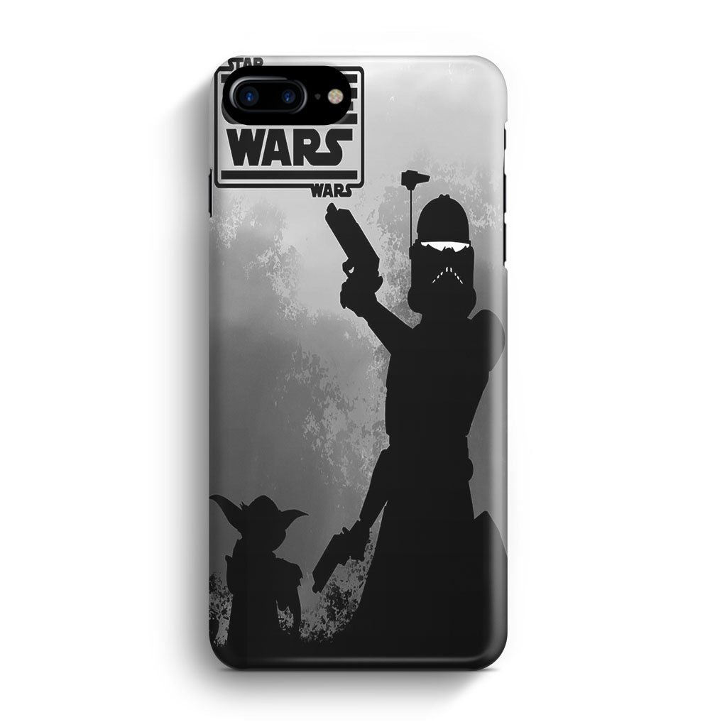 Star Wars The Clone Wars Gray Cover iPhone 7 Plus / 8 Plus 3D Case