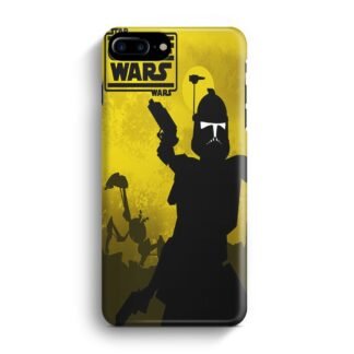 Star Wars The Clone Wars Yellow Cover iPhone 7 Plus / 8 Plus 3D Case