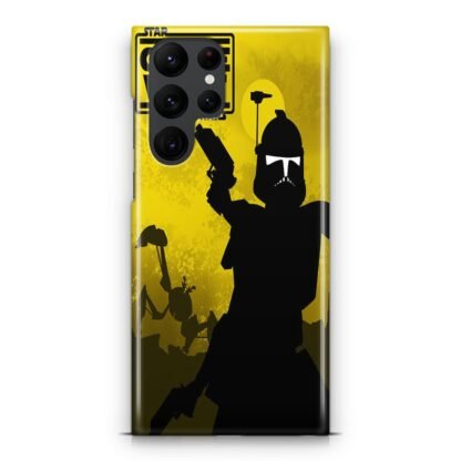 Star Wars The Clone Wars Yellow Cover Samsung Galaxy S25 / S25 Plus / S25 Ultra 3D Case
