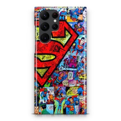 Superman Logo Comic Samsung Galaxy S25 / S25 Plus / S25 Ultra 3D Case