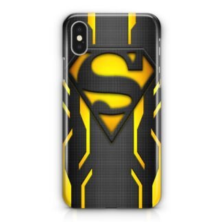 Superman Yellow Tron Logo iPhone X / XR / XS / XS Max 3D Case