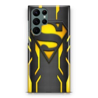 Superman Yellow Tron Logo Samsung Galaxy S23 / S23 Plus / S23 Ultra / S23 FE 3D Case
